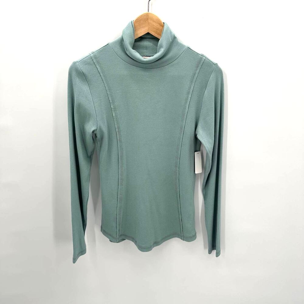 Soft Surroundings NWT Pima Cotton Ribbed Long Sleeve // XS